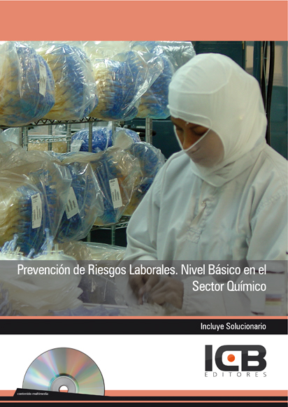 Portada de PREVENCIÓN DE RIESGOS LABORALES. NIVEL BÁSICO EN EL SECTOR QUÍMICO- INCLUYE CONTENIDO MULTIMEDIA